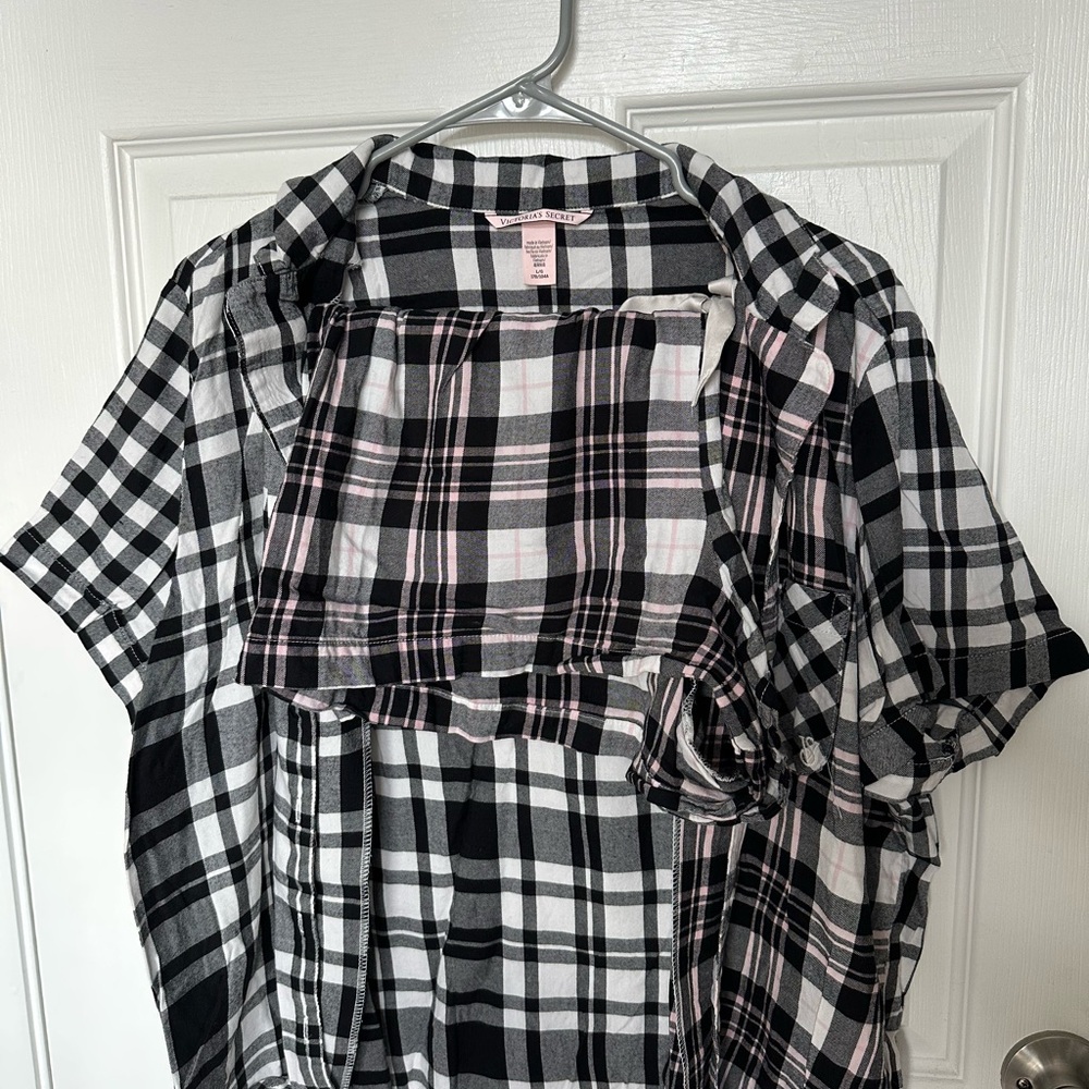 Black and White Plaid PJ set